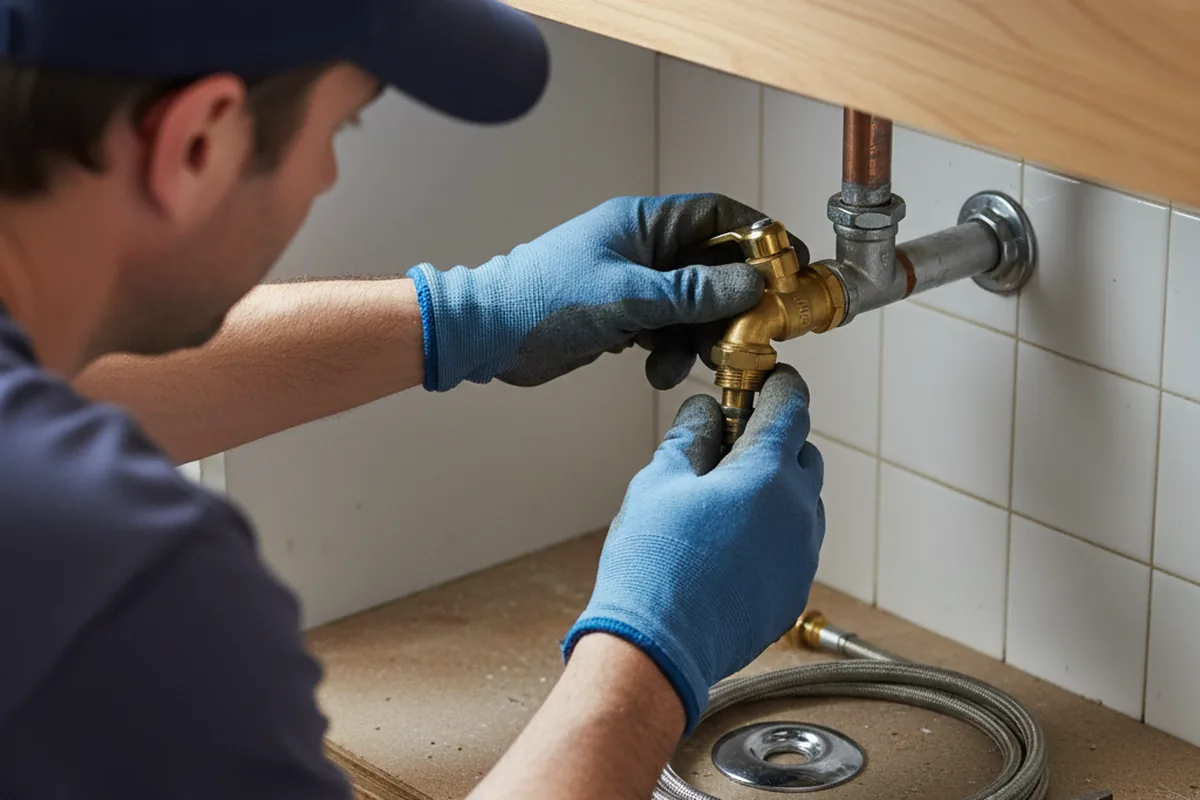 Shutoff valve and fitting work during Faucet and Fixture Repair in Aberdeen